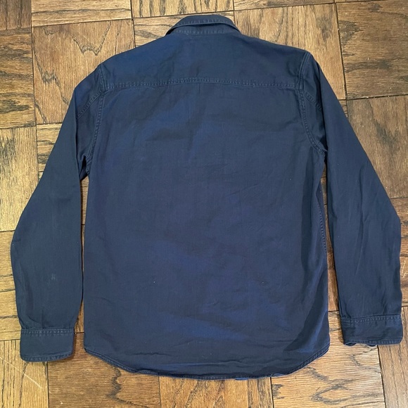All-Son Surplus & Equipment Brand Blue Cotton long-sleeve Shirt - Picture 3 of 3